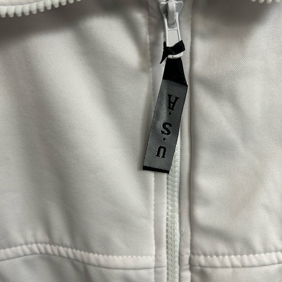 VTG USA Olympic Team Track Lightweight White Full Zip Up Jacket Mens Size XL - Picture 4 of 6